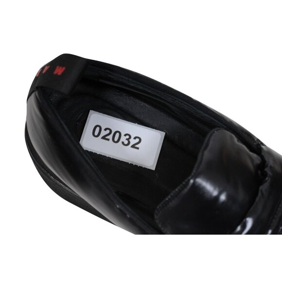 Marni Mens Square Toe Platform Loafers US 12 45 Black Nylon Padded Derby Slip On - Picture 11 of 11